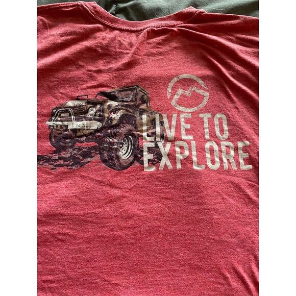 Magellan Men's M Red Graphic Print Adventure T-Shirt Short Sleeve - Picture 4 of 4